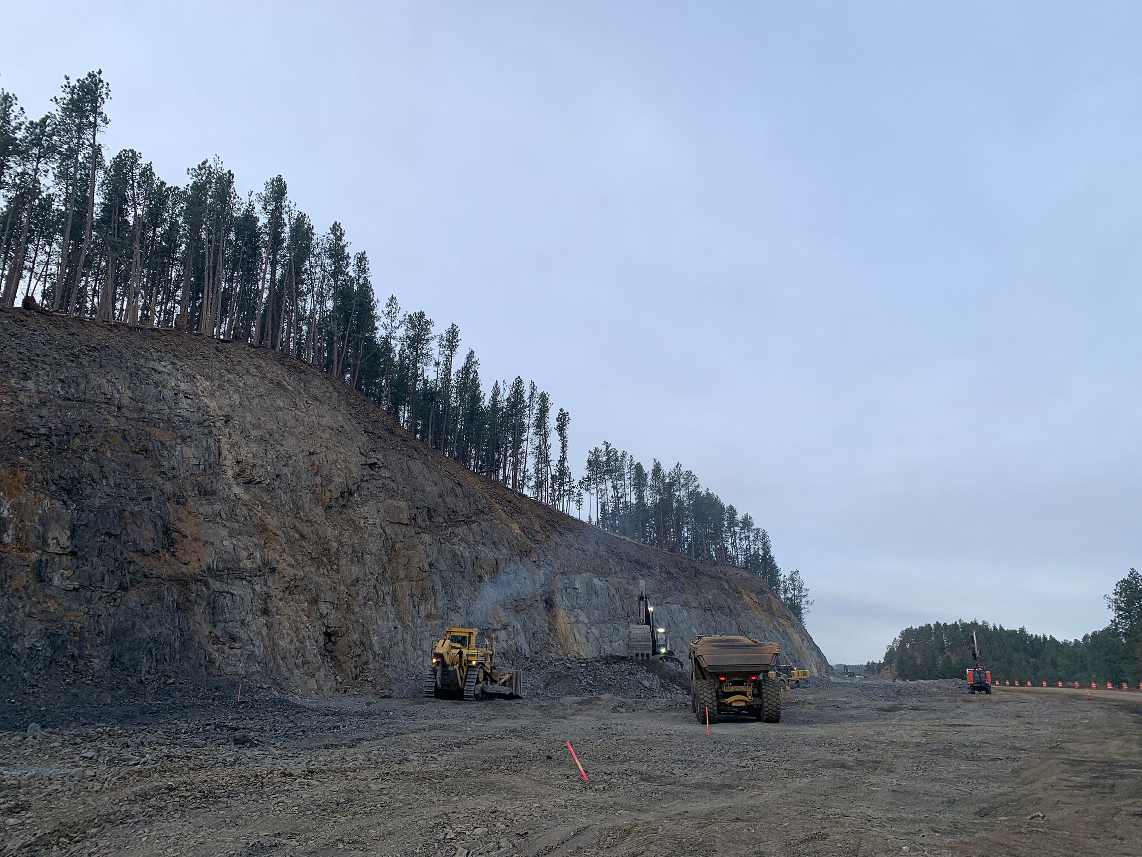 Roadway under construction